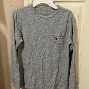 Vineyard Vines Boys long sleeve tshirt, hockey logos